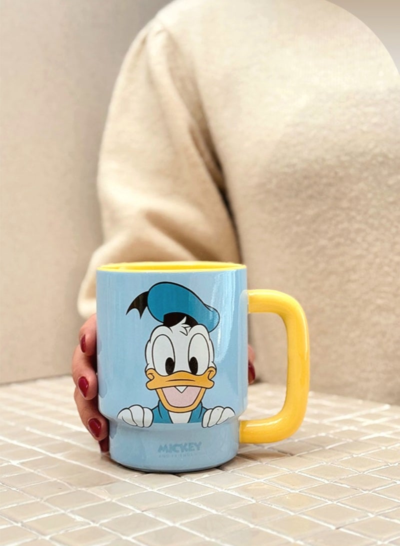 Disney Donald Duck Ceramic Mug / Blue*Yellow - Image 1